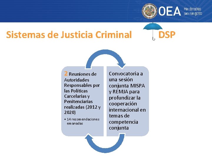 Sistemas de Justicia Criminal 2 Reuniones de Autoridades Responsables por las Políticas Carcelarias y