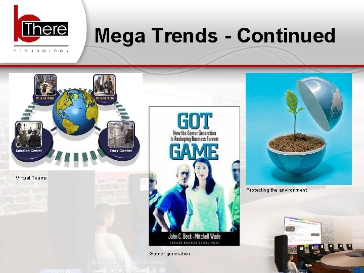 Mega Trends - Continued Virtual Teams Protecting the environment 1/17/07 Gamer generation b. There