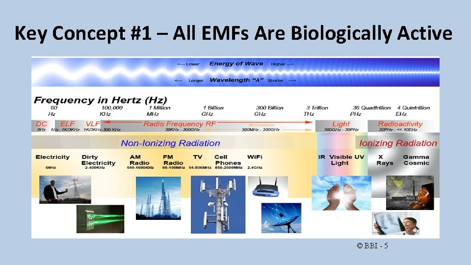 Key Concept #1 – All EMFs Are Biologically Active 5. 8 GHz Spectrum shows