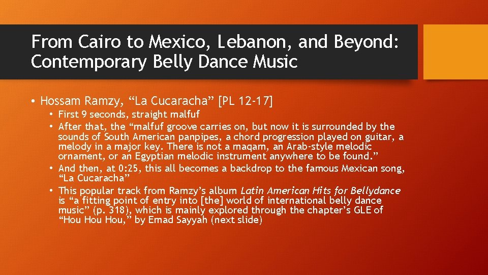 From Cairo to Mexico, Lebanon, and Beyond: Contemporary Belly Dance Music • Hossam Ramzy,