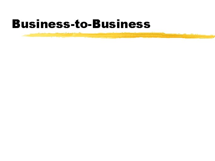 Business-to-Business 