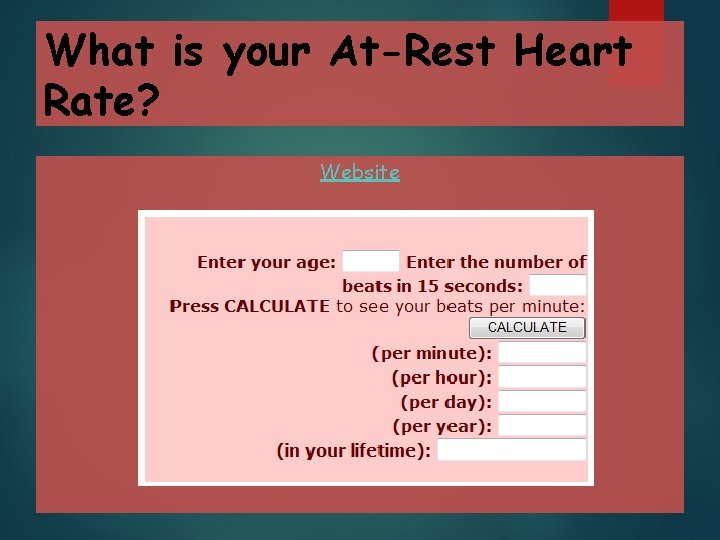 What is your At-Rest Heart Rate? Website 