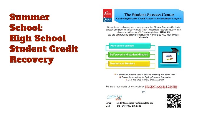 Summer School: High School Student Credit Recovery 