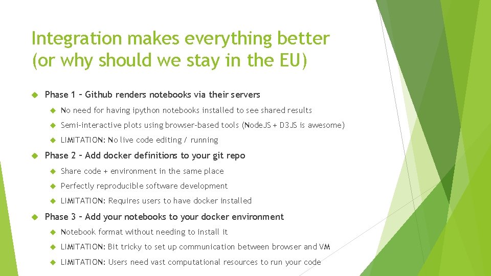 Integration makes everything better (or why should we stay in the EU) Phase 1