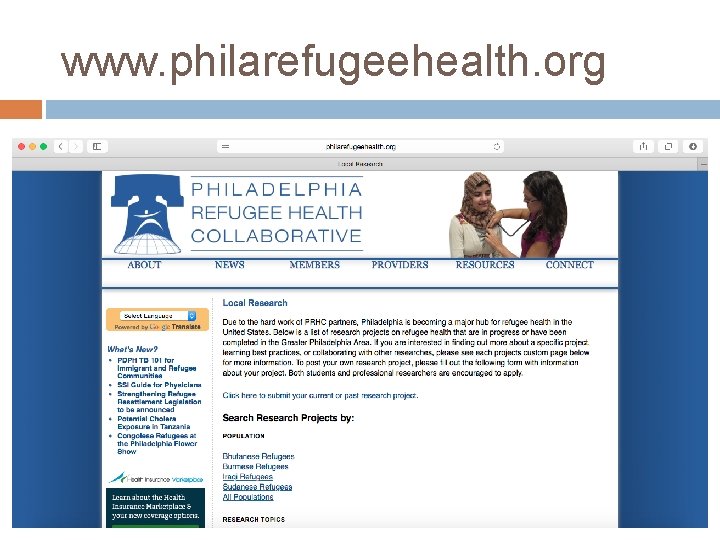 www. philarefugeehealth. org 