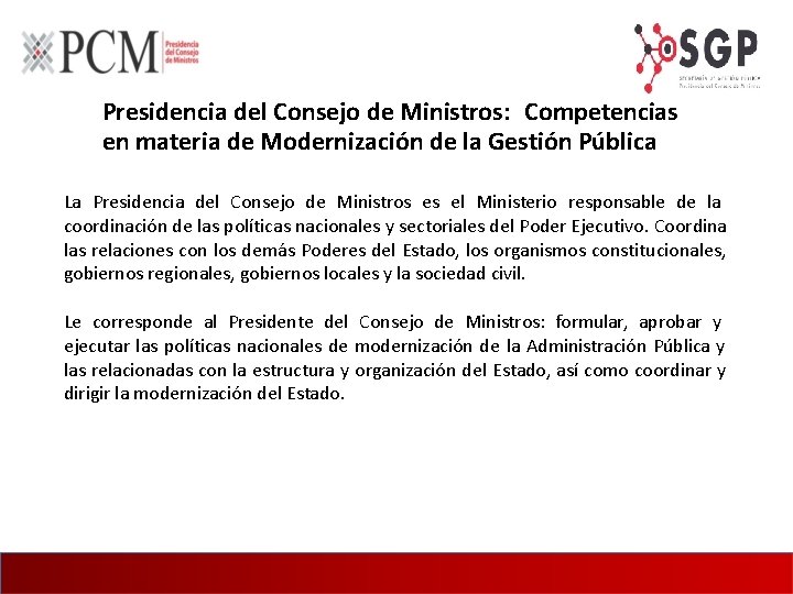 Poltica Nacional de Modernizacin de la Gestin Pblica