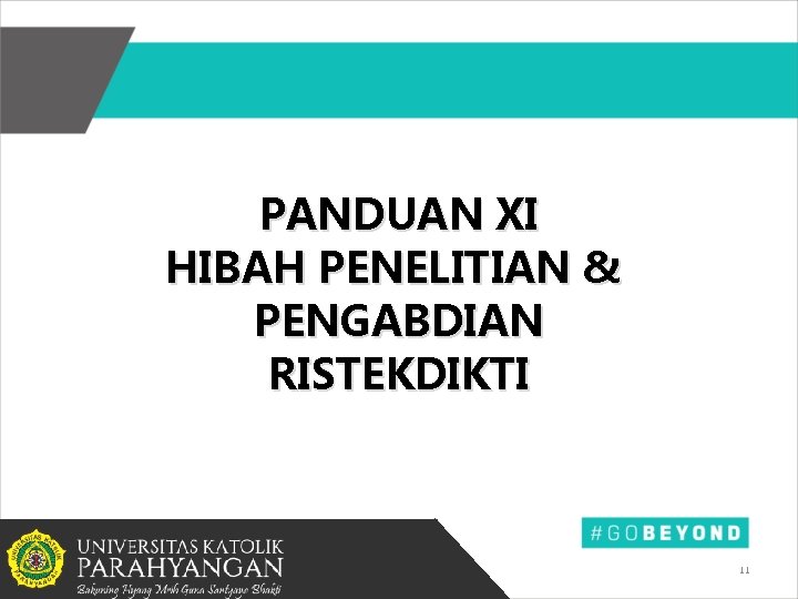 PANDUAN XI HIBAH PENELITIAN & PENGABDIAN RISTEKDIKTI 11 