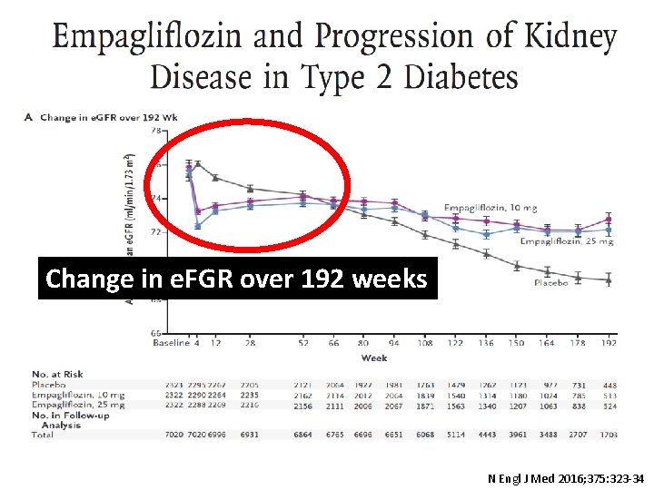 Change in e. FGR over 192 weeks N Engl J Med 2016; 375: 323