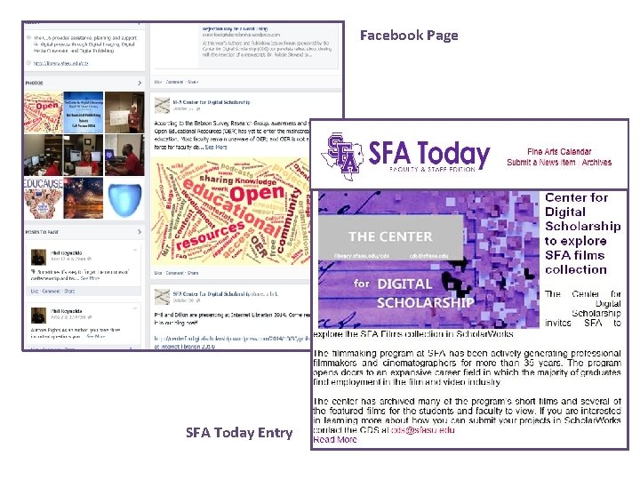 Facebook Page SFA Today Entry 