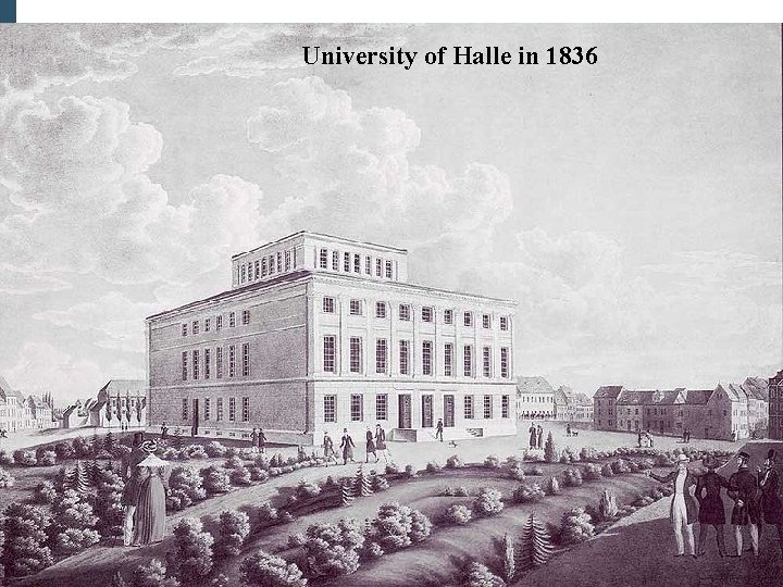 University of Halle in 1836 University of Halle in 1836