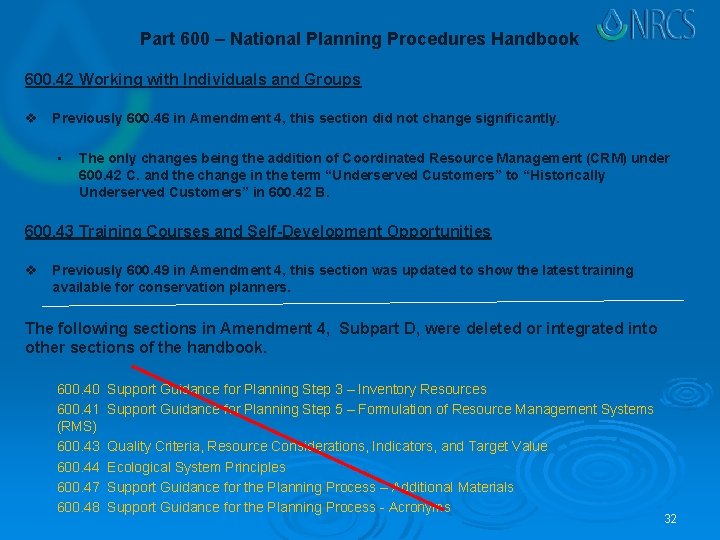Part 600 – National Planning Procedures Handbook 600. 42 Working with Individuals and Groups