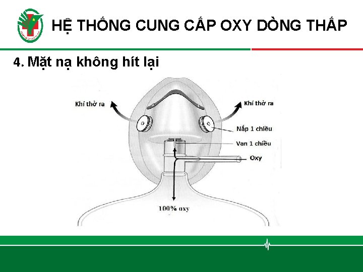 HỆ THỐNG CUNG CẤP OXY DÒNG THẤP 4. Mặt nạ không hít lại 