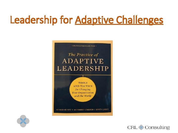 Leadership for Adaptive Challenges 4 