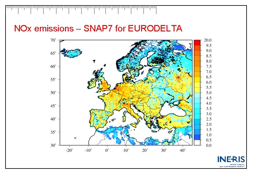 NOx emissions – SNAP 7 for EURODELTA 