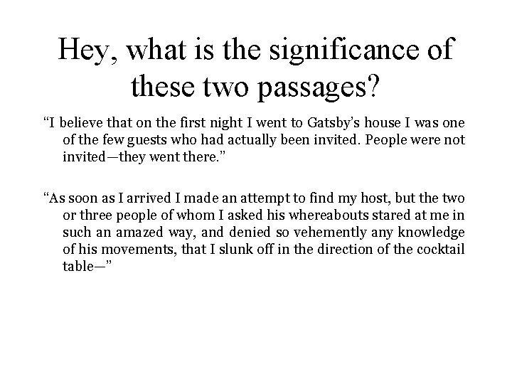 Hey, what is the significance of these two passages? “I believe that on the