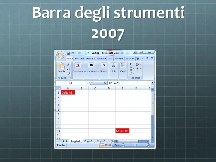 Barra degli strumenti 2007 