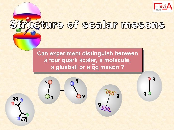 Can experiment distinguish between a four quark scalar, a molecule, a glueball or a