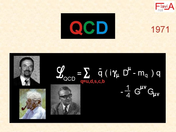 QCD = q(i QCD q=u, d, s, c, b 1971 D - mq )