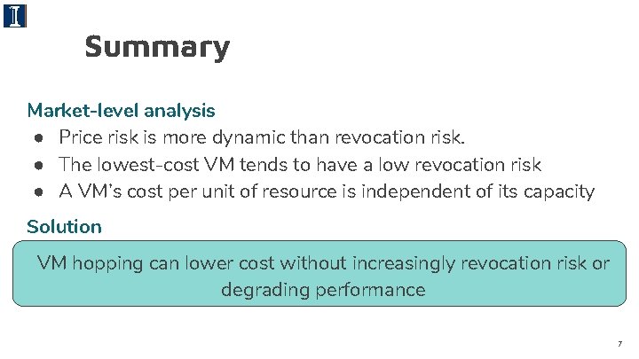 Summary Market-level analysis ● Price risk is more dynamic than revocation risk. ● The