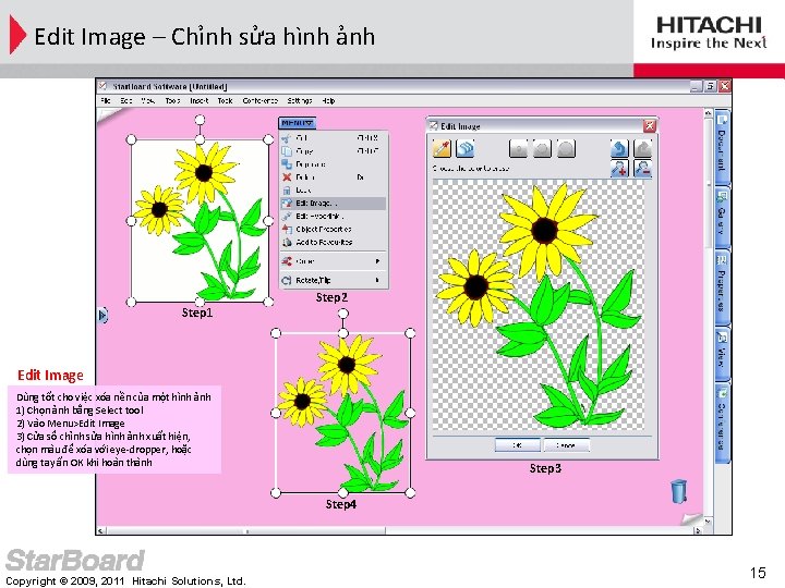 Edit Image – Chỉnh sửa hình ảnh Step 1 Step 2 Edit Image Dùng