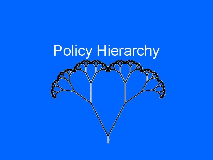 Policy Hierarchy 