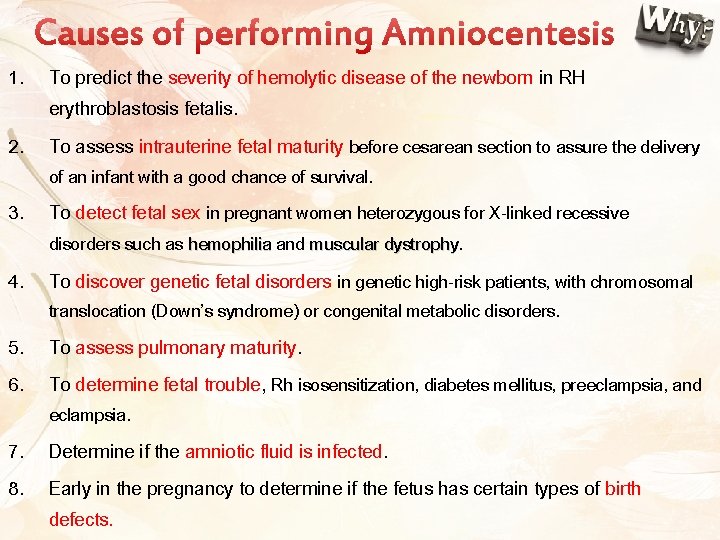 1. To predict the severity of hemolytic disease of the newborn in RH erythroblastosis