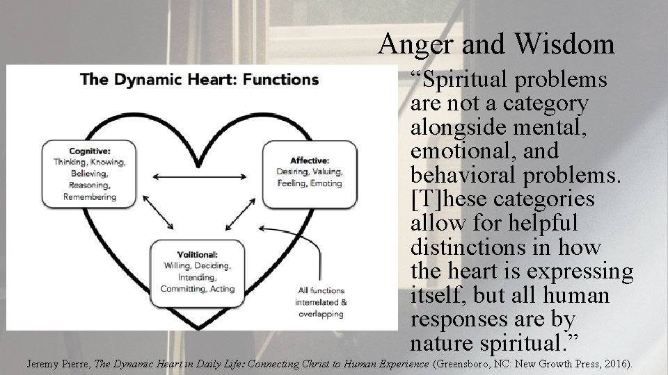 Anger and Wisdom “Spiritual problems are not a category alongside mental, emotional, and behavioral