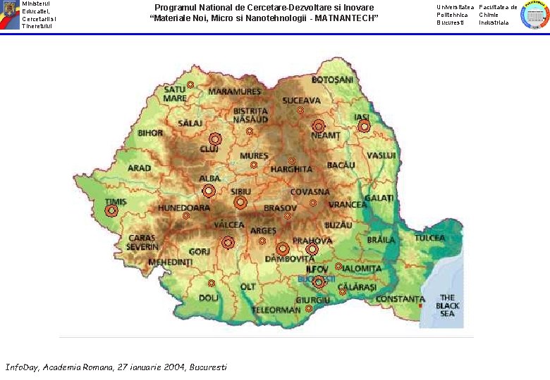 Ministerul Educatiei, Cercetarii si Tineretului Programul National de Cercetare-Dezvoltare si Inovare “Materiale Noi, Micro