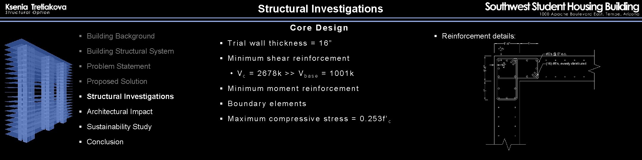 Structural Investigations § Building Background § Building Structural System § Problem Statement § Proposed