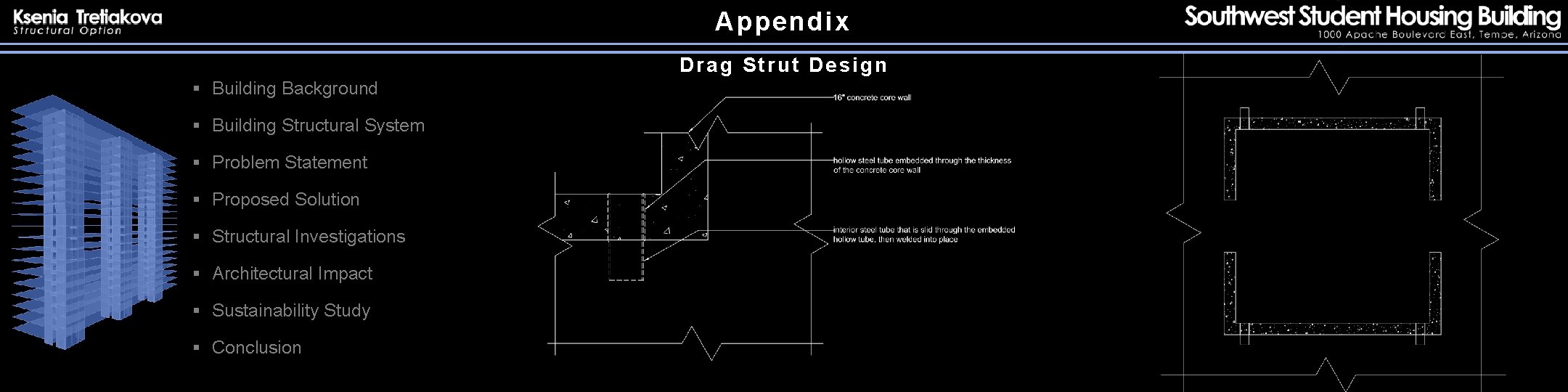 Appendix Drag Strut Design § Building Background § Building Structural System § Problem Statement