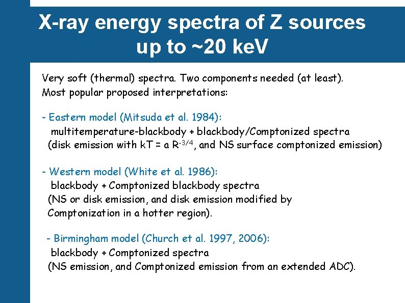 X-ray energy spectra of Z sources up to ~20 ke. V Very soft (thermal)