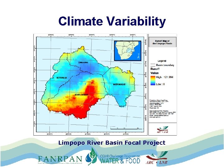 Climate Variability Limpopo River Basin Focal Project 