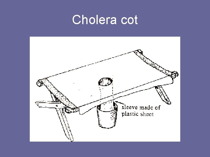 Cholera cot 