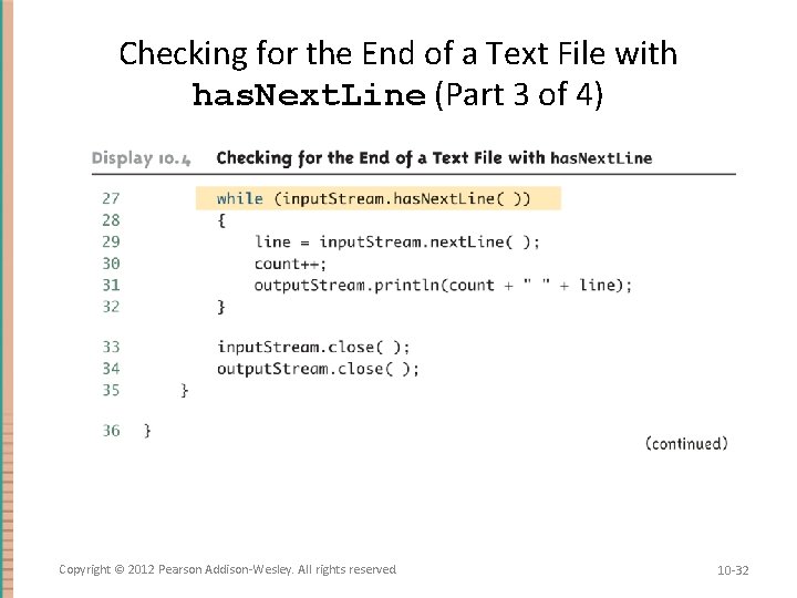 Checking for the End of a Text File with has. Next. Line (Part 3
