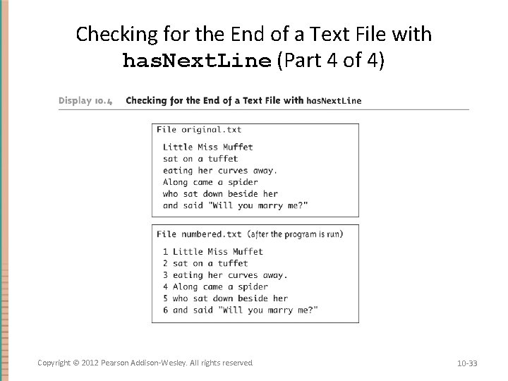 Checking for the End of a Text File with has. Next. Line (Part 4
