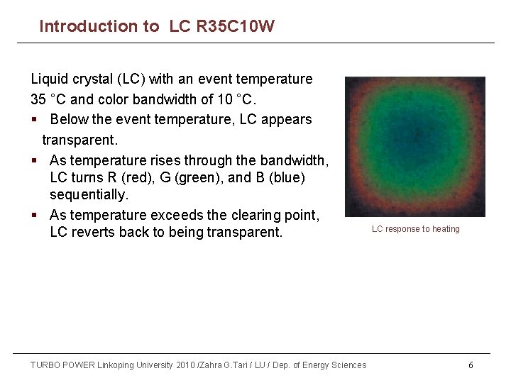 Part (1) Introduction to LC R 35 C 10 W Liquid crystal (LC) with