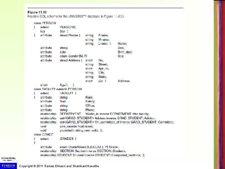 Copyright © 2011 Ramez Elmasri and Shamkant Navathe 