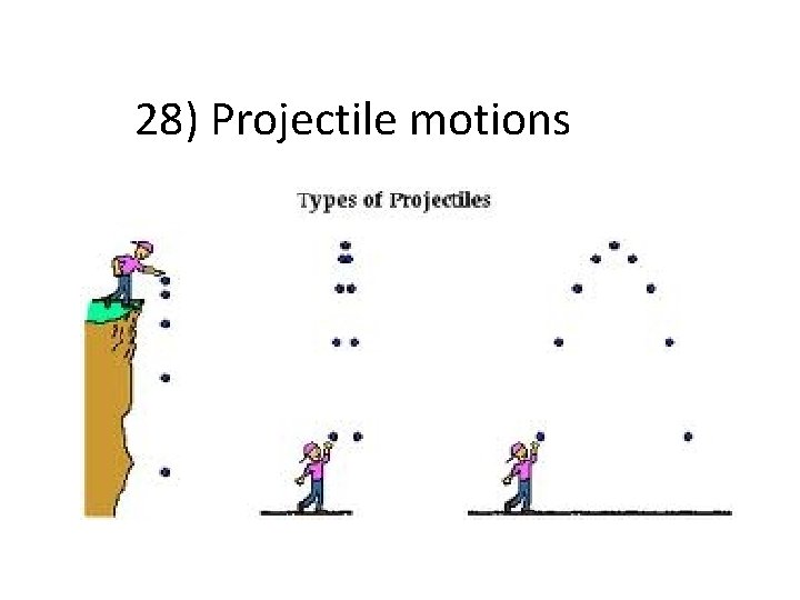 28) Projectile motions 