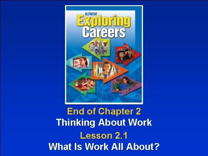 End of Chapter 2 Thinking About Work Lesson 2. 1 What Is Work All