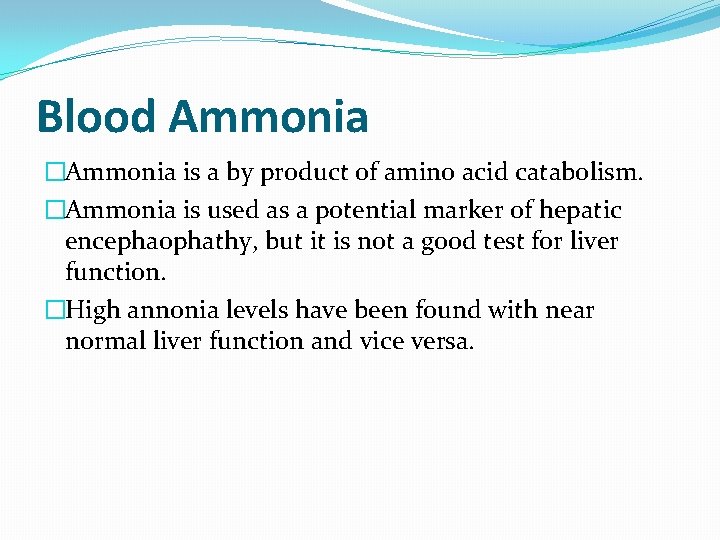 Blood Ammonia �Ammonia is a by product of amino acid catabolism. �Ammonia is used Blood Ammonia �Ammonia is a by product of amino acid catabolism. �Ammonia is used