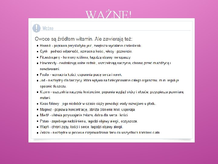 WAŻNE! 