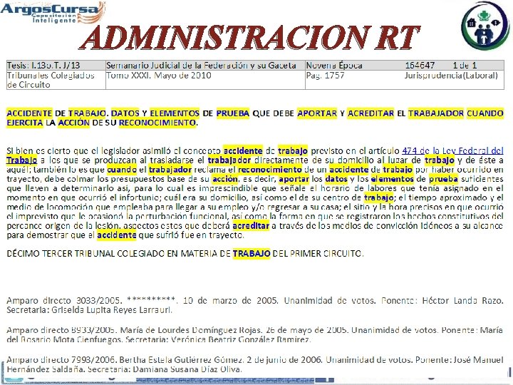 ELEMENTOS ADMINISTRACION RT 