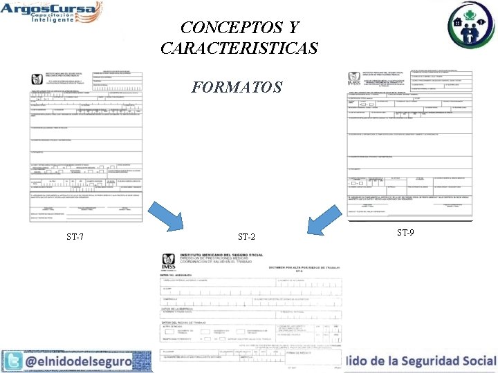 CONCEPTOS Y CARACTERISTICAS FORMATOS ST-7 ST-2 ST-9 