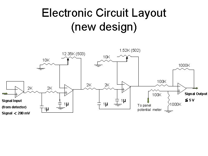 Electronic Circuit Layout (new design) 1. 52 K (502) 12. 35 K (503) 10 Electronic Circuit Layout (new design) 1. 52 K (502) 12. 35 K (503) 10