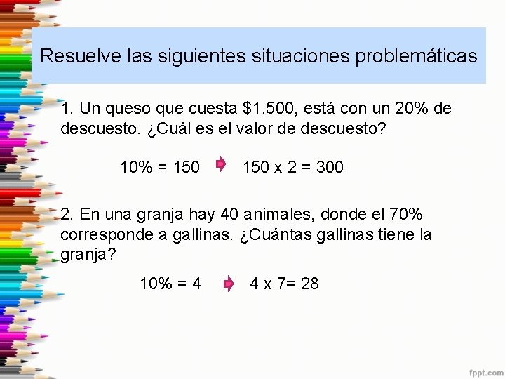 Resuelve las siguientes situaciones problemáticas 1. Un queso que cuesta $1. 500, está con