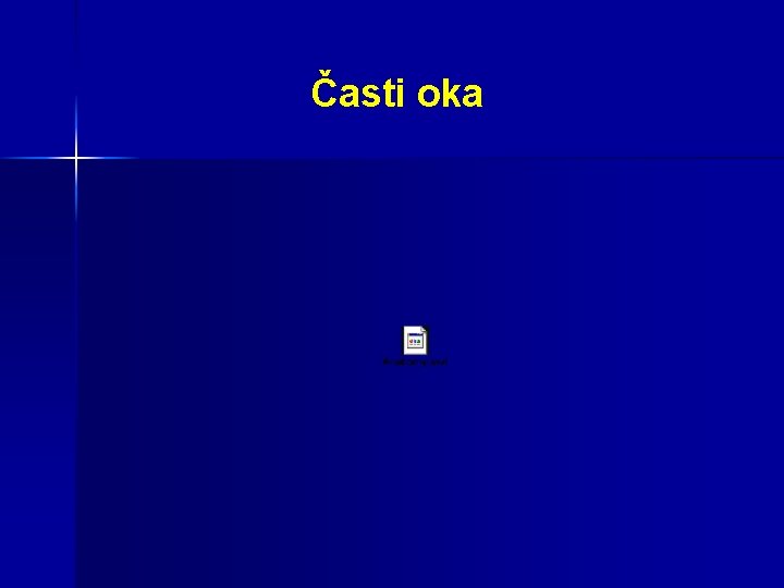 Časti oka 