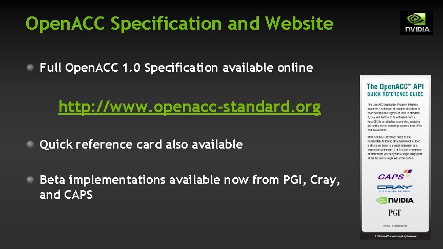 Open. ACC Specification and Website Full Open. ACC 1. 0 Specification available online http: Open. ACC Specification and Website Full Open. ACC 1. 0 Specification available online http: