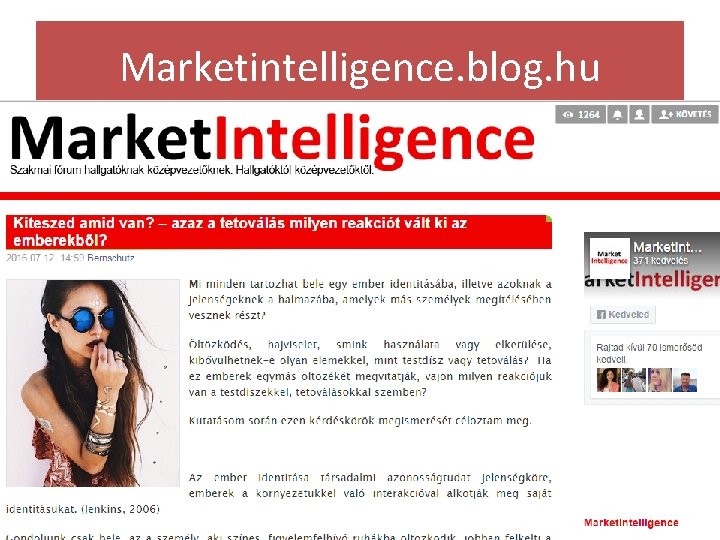 Marketintelligence. blog. hu 8 