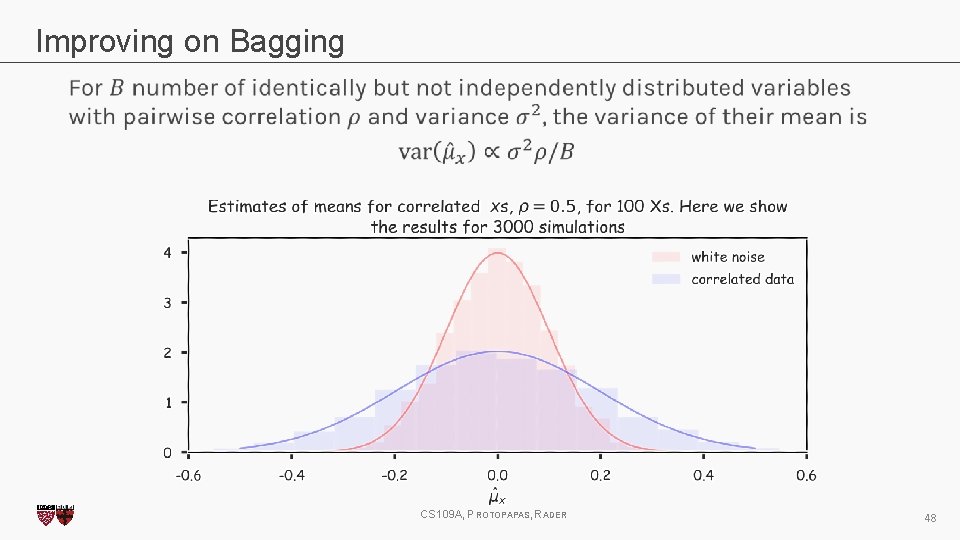 Improving on Bagging CS 109 A, PROTOPAPAS, RADER 48 