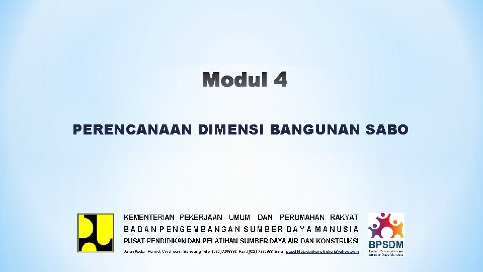 PERENCANAAN DIMENSI BANGUNAN SABO 2 